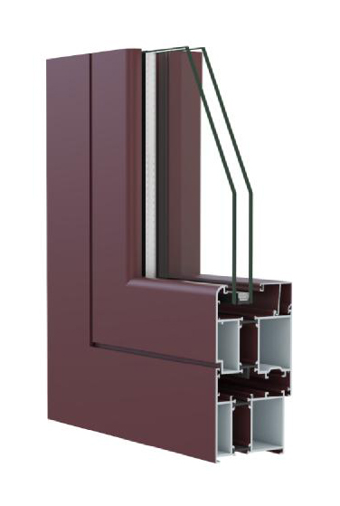 WY-75GRM Thermal Break Outward Open Casement Door